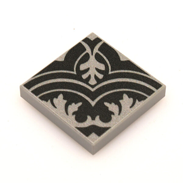 Twenties Classic Encaustic Flooring, 2x2 Tiles (Pack of 20) made using LEGO parts - B3 Customs - Image 4