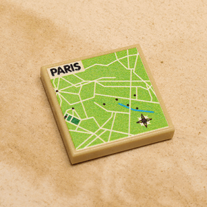 B3 Customs® Paris, France Map (2x2 Tile)