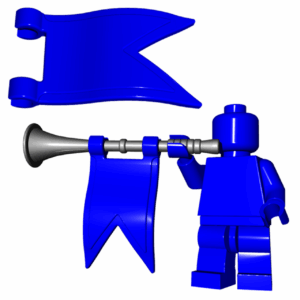 Trumpet Flag - Brick Warriors