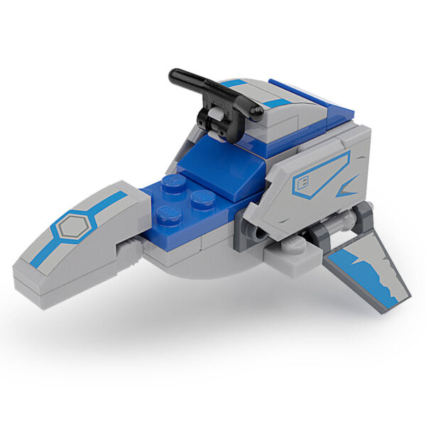Balutar-class Swoop Speeder Bike Custom Building Set made using LEGO parts - Image 2