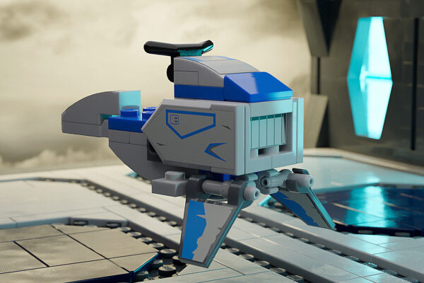 Balutar-class Swoop Speeder Bike Custom Building Set made using LEGO parts - Image 3