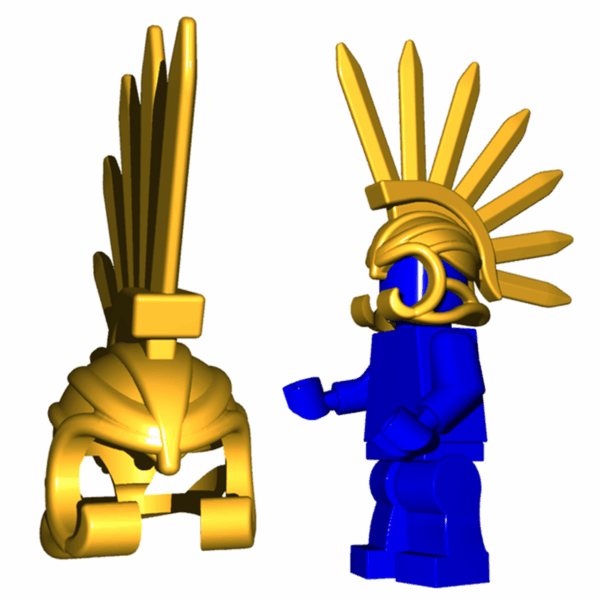 Bladed Helm - Brick Warriors - Image 2