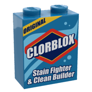 B3 Customs® Clorblox Minifig Cleaning Box made using LEGO part