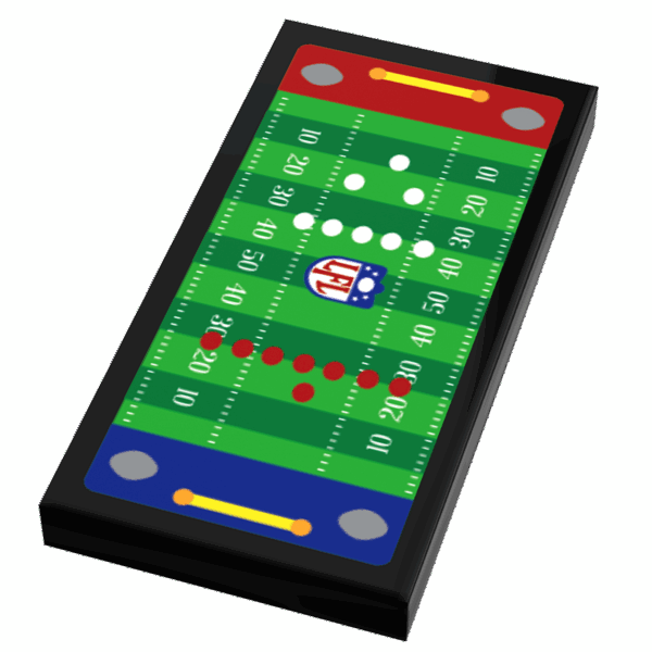 Electric Football Custom Printed 2x4 Tile made using LEGO part - B3 Customs