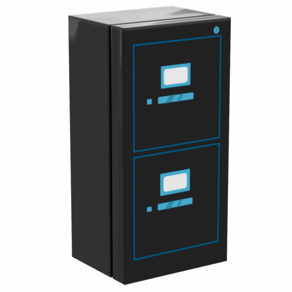 Filing Cabinet for Minifigs made using LEGO parts - B3 Customs