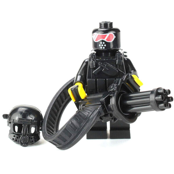 Heavy Gunner Minigun Soldier - Custom Military Minifig - Image 3