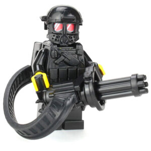Heavy Gunner Minigun Soldier - Custom Military Minifig