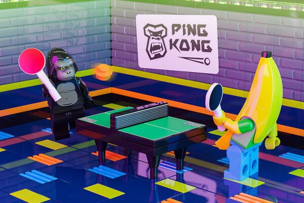 Ping Kong - Custom Ping Pong Table made using LEGO parts - B3 Customs - Image 3