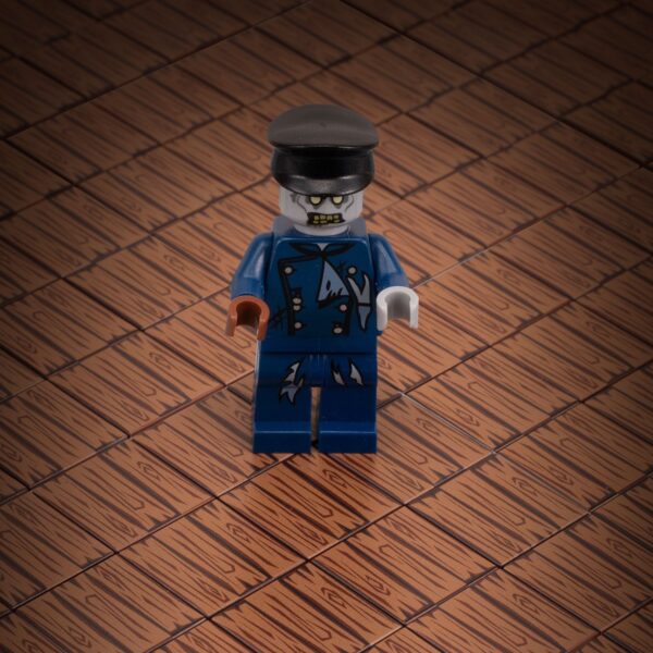 B3 Customs® Hardwood Minifig Flooring (Rough, Dark) - Custom Printed LEGO 2x2 Tile - Image 3