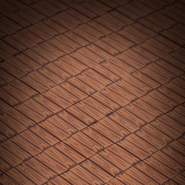 B3 Customs® Hardwood Minifig Flooring (Rough, Dark) - Custom Printed LEGO 2x2 Tile - Image 2