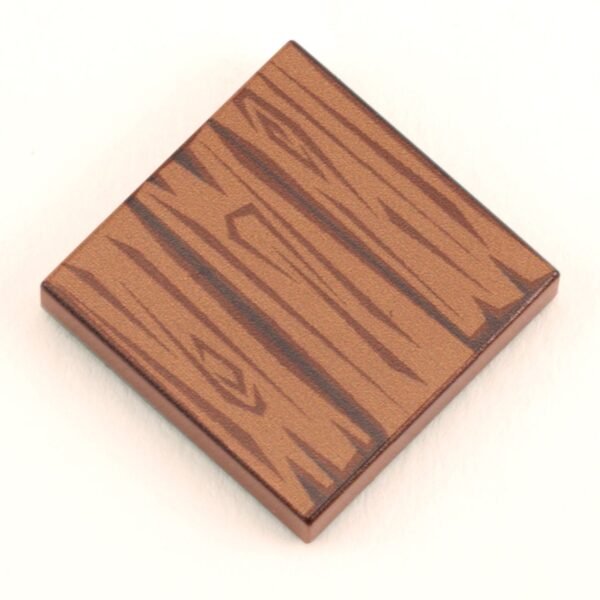 Dark Hardwood Tile Part Pack (20 Tiles) made with LEGO parts - B3 Customs - Image 3
