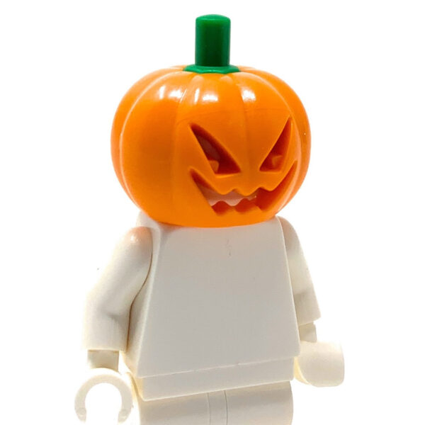 Jack O'Lantern, Pumpkin Headpiece - Official LEGO® Part - Image 2