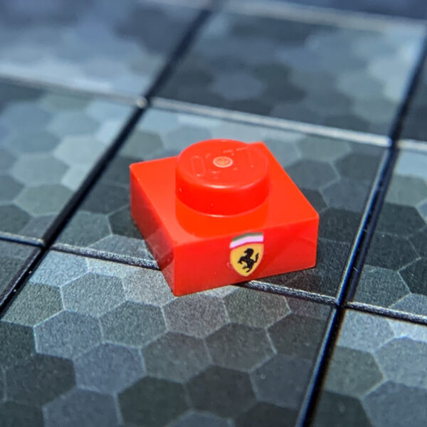 1x1 Plate with Ferrari Logo - Official LEGO® Part