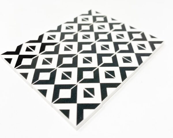 Black & White Kitchen / Diner Flooring - B3 Customs® Printed 2x2 Tile - Image 4