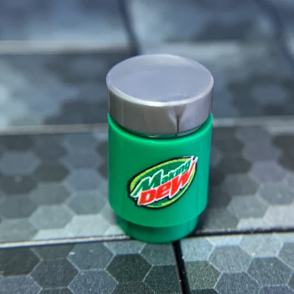 B3 Customs® Printed Making Dew Soda Can made using LEGO parts - Image 2