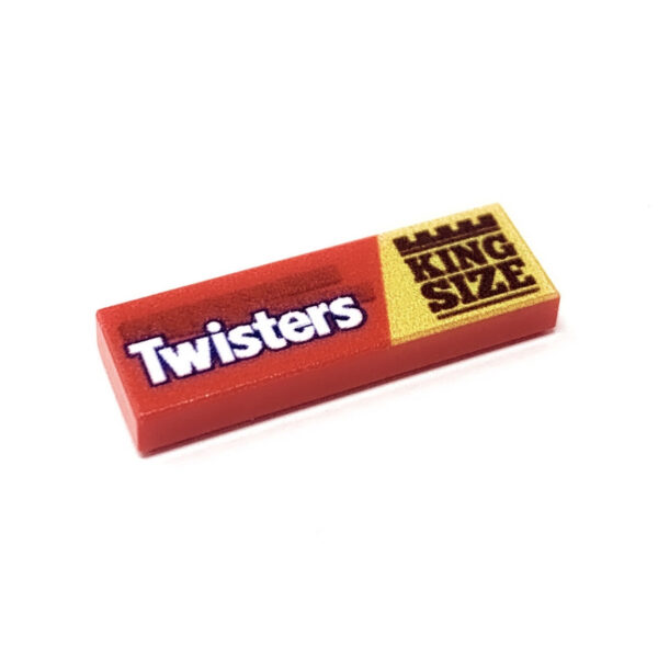 Twisters Candy (King Size) - Custom Printed 1x3 Tile made using LEGO part - B3 Customs - Image 2
