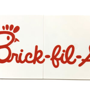 Huge Brick-Fil-A 6x12 Sign made using LEGO parts - B3 Customs