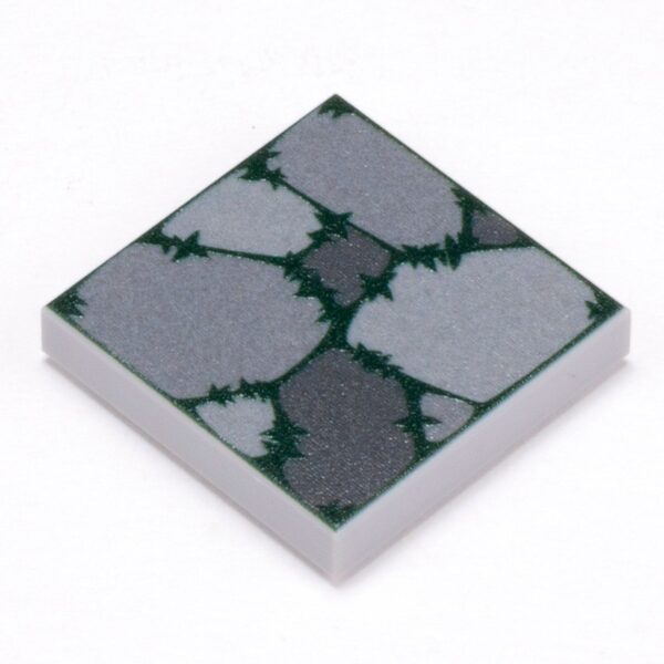 B3 Customs Cobblestone (Plant Overgrowth) Tile Part Pack (20 Tiles) made with LEGO parts - Image 3