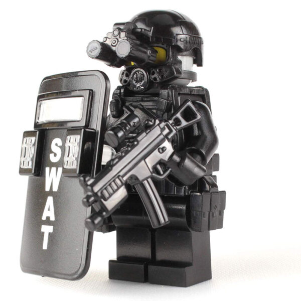 SWAT Police Officer Pointman - Custom Military Minifig - Image 4