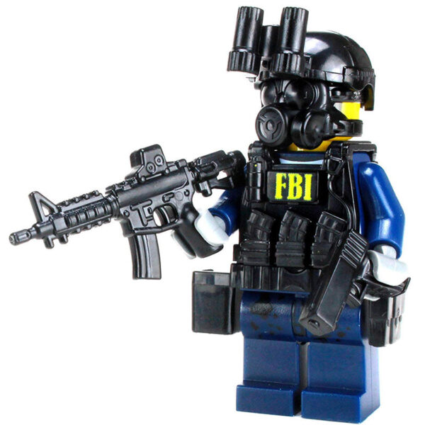 FBI/SWAT CIRG Critical Response Officer - Custom Military Minifig - Image 2