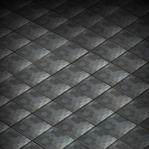 Black Shades HEX Flooring - Custom Printed 2x2 Tile - Image 2