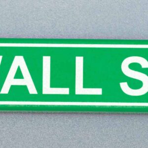 Wall St. (Street Signage) - Custom Part (1x4 Tile)
