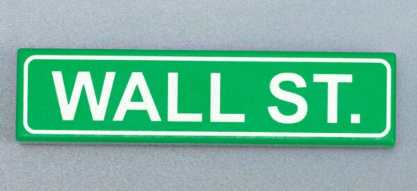 Wall St. (Street Signage) - Custom Part (1x4 Tile)